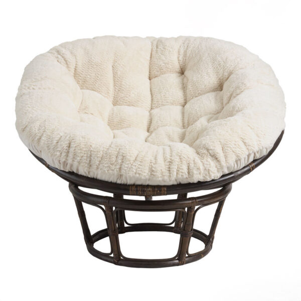 Faux Fur Papasan Chair Cushion Faux Fur Papasan Chair Cushion
