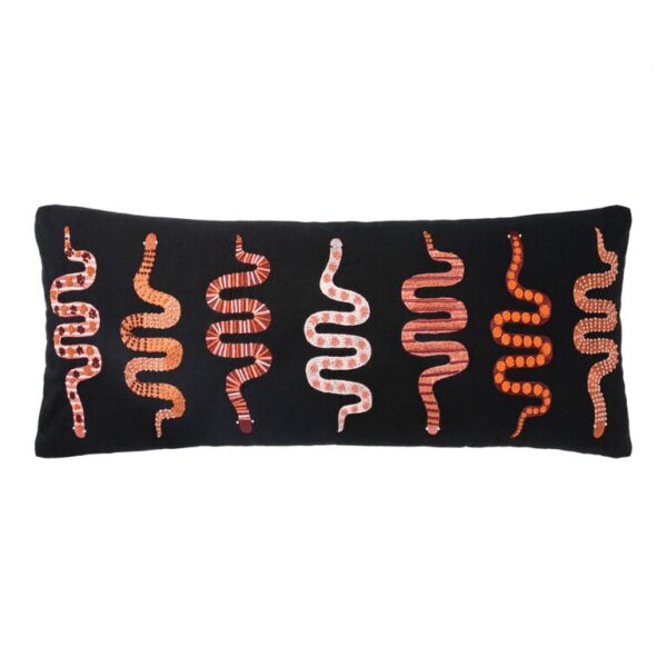 Justina Blakeney Snake Black Lumbar Pillow