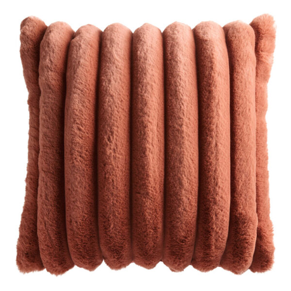 Oversized Faux Fur Wide Ribbed Throw Pillow Oversized Faux Fur Wide Ribbed Throw Pillow