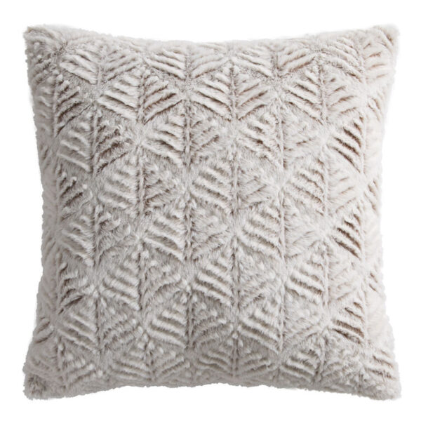 Plush Carved Leaf Throw Pillow Plush Carved Leaf Throw Pillow