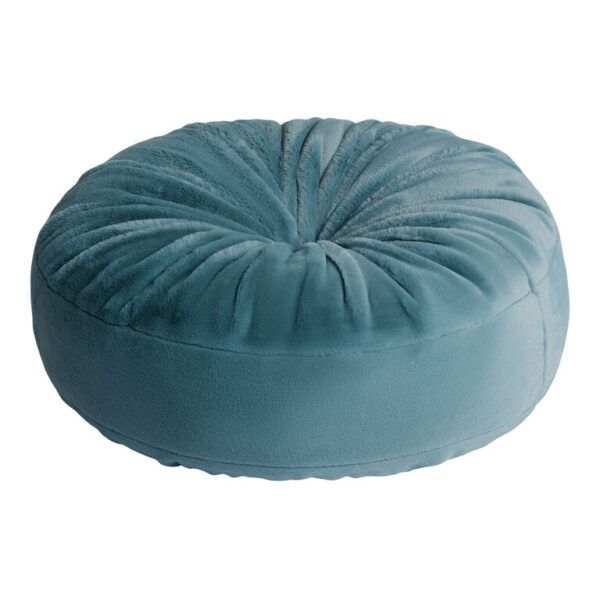 Round Fuzzy Plush Button Tufted Floor Cushion Round Fuzzy Plush Button Tufted Floor Cushion