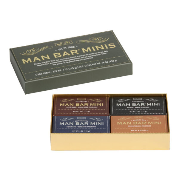 SF Soap Co. Mini Man Bar Soap Gift Set 4 Piece SF Soap Co. Mini Man Bar Soap Gift Set 4 Piece