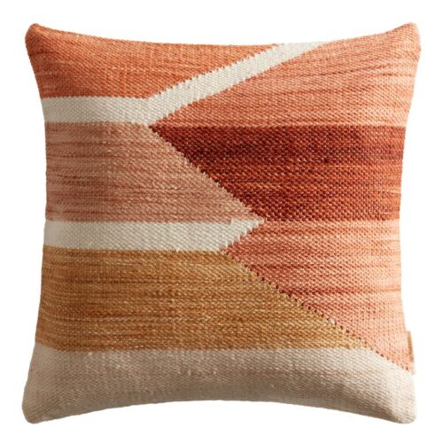 Tonal Woven Geometric Indoor Outdoor Throw Pillow