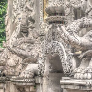 stone elephants